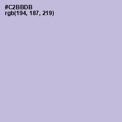#C2BBDB - Gray Suit Color Image