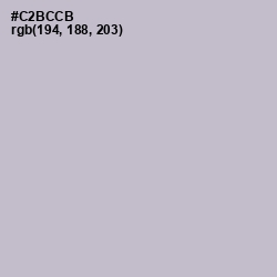 #C2BCCB - Gray Suit Color Image