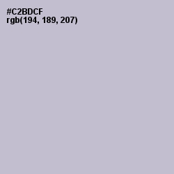 #C2BDCF - Gray Suit Color Image
