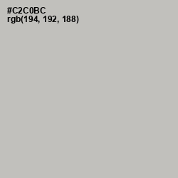 #C2C0BC - Gray Nickel Color Image