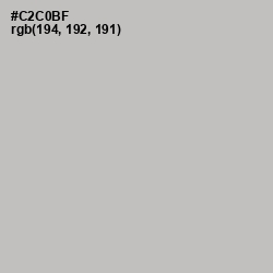 #C2C0BF - Gray Nickel Color Image