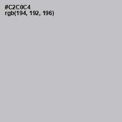 #C2C0C4 - Silver Color Image