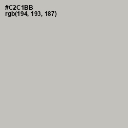 #C2C1BB - Gray Nickel Color Image