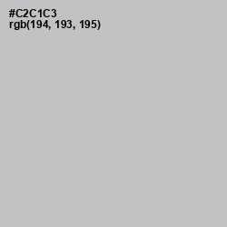 #C2C1C3 - Silver Color Image
