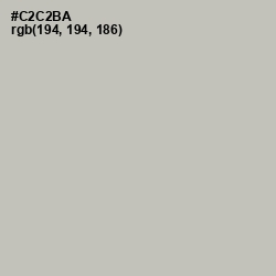 #C2C2BA - Gray Nickel Color Image