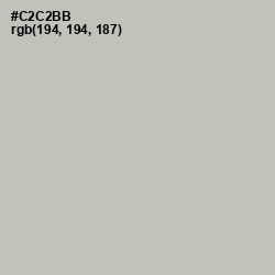 #C2C2BB - Gray Nickel Color Image