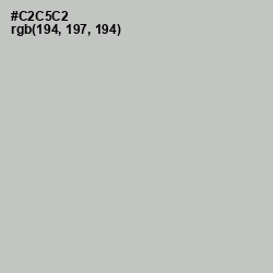 #C2C5C2 - Silver Color Image