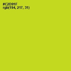 #C2D91F - Bird Flower Color Image
