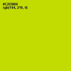 #C2DB00 - Bird Flower Color Image