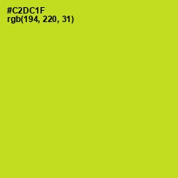 #C2DC1F - Bird Flower Color Image