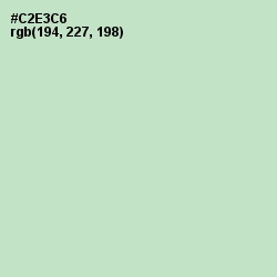 #C2E3C6 - Surf Crest Color Image