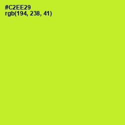 #C2EE29 - Pear Color Image