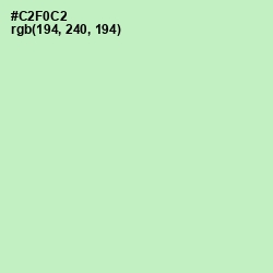 #C2F0C2 - Tea Green Color Image