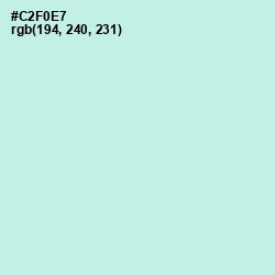 #C2F0E7 - Mint Tulip Color Image