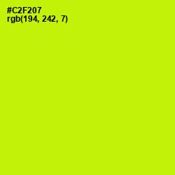 #C2F207 - Electric Lime Color Image