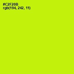 #C2F20B - Electric Lime Color Image