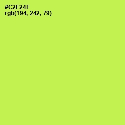 #C2F24F - Wattle Color Image