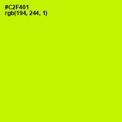 #C2F401 - Electric Lime Color Image