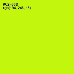 #C2F60D - Electric Lime Color Image