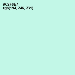 #C2F6E7 - Mint Tulip Color Image