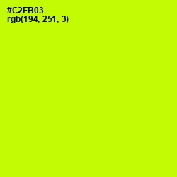 #C2FB03 - Electric Lime Color Image