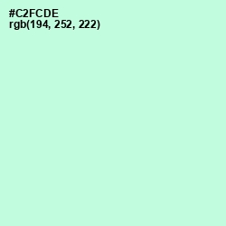 #C2FCDE - Blue Romance Color Image