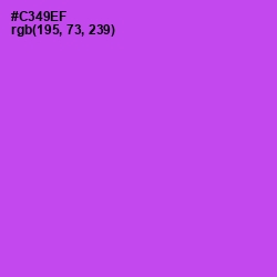 #C349EF - Fuchsia Pink Color Image