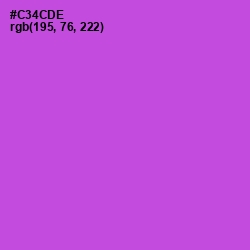 #C34CDE - Fuchsia Pink Color Image