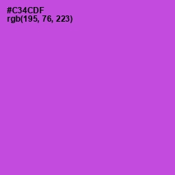 #C34CDF - Fuchsia Pink Color Image