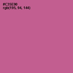#C35E90 - Mulberry Color Image