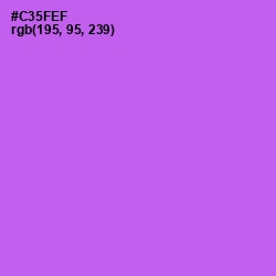 #C35FEF - Heliotrope Color Image