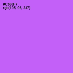 #C360F7 - Heliotrope Color Image