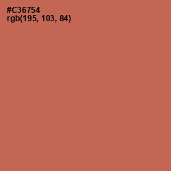 #C36754 - Red Damask Color Image