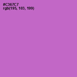 #C367C7 - Orchid Color Image