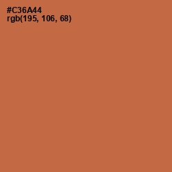 #C36A44 - Red Damask Color Image