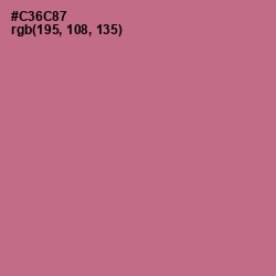 #C36C87 - Charm Color Image