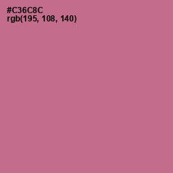 #C36C8C - Charm Color Image