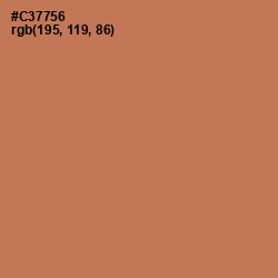 #C37756 - Raw Sienna Color Image