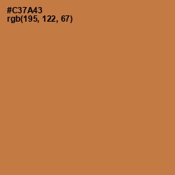 #C37A43 - Raw Sienna Color Image