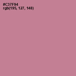 #C37F94 - Charm Color Image