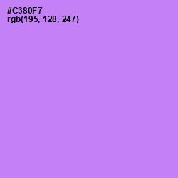 #C380F7 - Light Wisteria Color Image