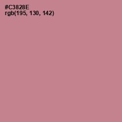 #C3828E - Old Rose Color Image