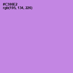 #C386E2 - Light Wisteria Color Image