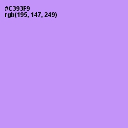 #C393F9 - Light Wisteria Color Image