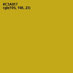 #C3A817 - Buddha Gold Color Image