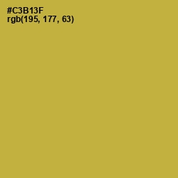 #C3B13F - Earls Green Color Image