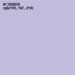 #C3BBDB - Gray Suit Color Image