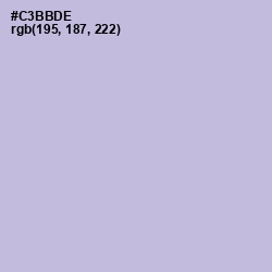 #C3BBDE - Gray Suit Color Image