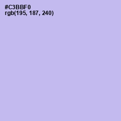 #C3BBF0 - Perfume Color Image