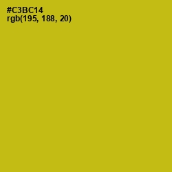 #C3BC14 - Gold Tips Color Image